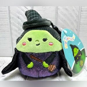 Squishmallow 3.5” Clip Universal Studios WICKED Elphaba Witch Plush Keychain NWT